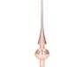 Decoris Kerst piek - lichtroze - 26 cm - glas - glans