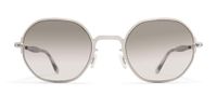 Mykita Santana Lunettes de soleil unisexe argent rondes grises 48mm