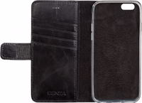 Senza Pure Leather Wallet Apple iPhone 6/6s Book Case Zwart
