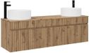 vidaXL Badkamerkastenset 3 st Artisanaal eiken 49 x 44,5 x 65,5 cm