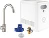 GROHE Blue Professional Mono kit: keukenkraan voor gefilterd, gekoeld en bruisend water - Bluetooth & WIFI - incl. koeler - rvs - 31302DC2