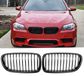 Non Merk BMW 5 Serie F10 - F11 Grill Nieren - Glanzend Zwart - Enkele Spijlen
