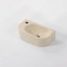 QeramiQ Blend lavabo - 40x22x12cm - trou pour robinet à gauche - sans trop-plein - beige mat