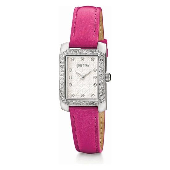 1816 Folli Follie WF13A053SSS White Leather Strap Watch - 28mm
