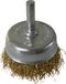 Kutlu 50 mm messingdraadborstel met cilindrische schacht voor boormachine