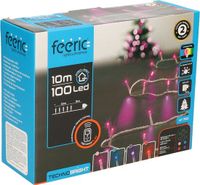 Feeric lights & Christmas Kerstverlichting - Multicolore - 100 LED - 10 m - Câble transparent