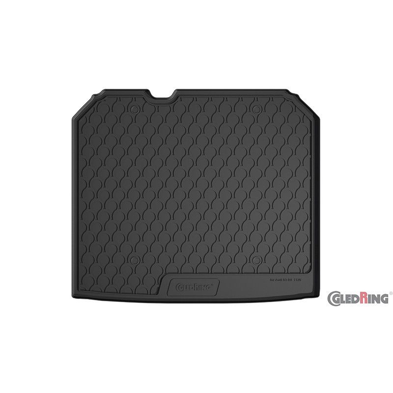 Gledring Rubbasol Kofferbakmat Audi Q3 2011- (Hoge laadvloer + Bagageruimtepakket)