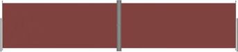 vidaXL - Windscherm - uittrekbaar - 220x1000 cm - bruin