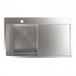 CATA CBS-1 40-40 D R10 Évier sous plan Rectangulaire Inox