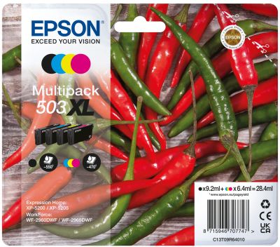 Epson C13T09R64020 (503XL) Inktcartridge 4-kleuren Voordeelbundel Hoge capaciteit