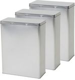 The Box Boîtes de rangement - 5x - Argent - Aluminium - 19x9x25 cm - 3,8 Litres