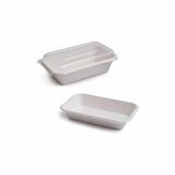 Ensaladera Kraft Ensaladera Rectangular con Tapa PET 600ml (25 Unidades)