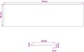 vidaXL - Raamprofielen - 2 stuks - Bruin - 90 x 25 x 2 cm - Massief Eikenhout