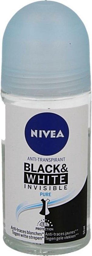 Nivea Deodorant Roller Invisible Black & White Pure 50 ml