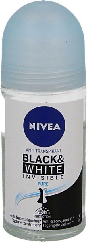 Nivea Deo Roll-on - Invisible Black & White Pure 50ml