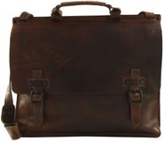 Harold's Leren Business tas Aberdeen Briefcase Brown