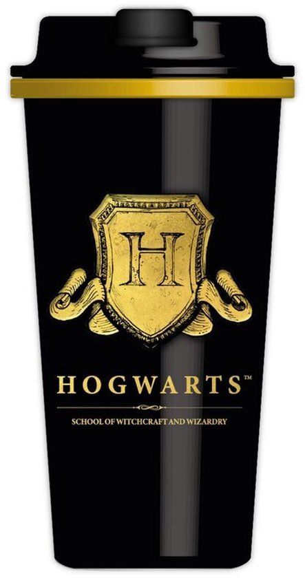 Harry Potter Hogwarts Mok zwart-geel Kunststof