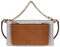 Michael Kors Medium Pocket Crossbody Vanilla/Acorn