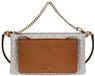 Michael Kors Medium Pocket Crossbody Vanilla/Acorn