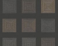 A.S. Création Geometrisch Behang Ethnic Origin Vliesbehang 10.05 m x 0.53 m Zwart Goud
