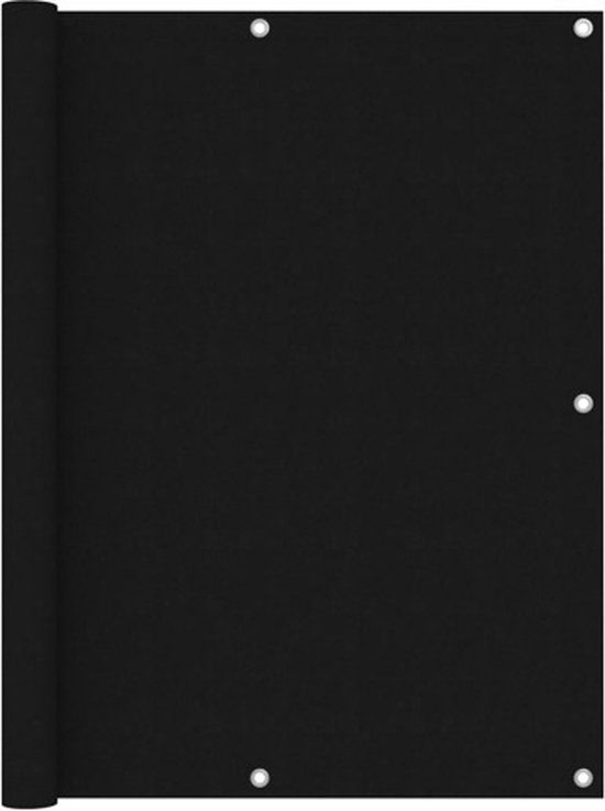 vidaXL Balkonscherm 120x400 cm Oxford stof Zwart