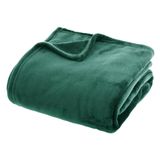 Atmosphera Fleece Plaid Smaragd Groen 180 x 230 cm Polyester