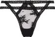 Hunkemöller Dames Lingerie String Irina - Zwart - maat XL