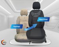 Bremer Sitzbezüge Autostoelhoezen voor bestuurders- en passagiersstoel geschikt voor VW Caddy Bj 2011-21 – Zwart