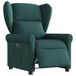 VidaXL Relaxfauteuil elektrisch verstelbaar stof donkergroen
