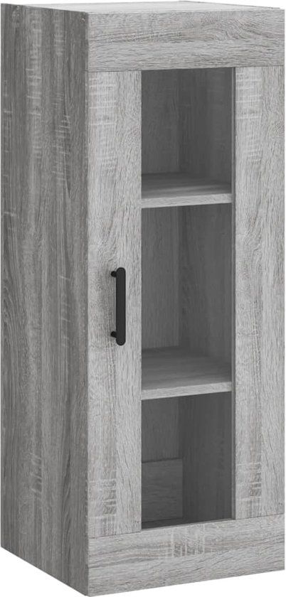 VidaXL Wandkast 34,5x34x90 cm grijs sonoma eikenkleurig