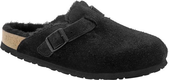 Birkenstock Boston Dames Pantoffels - Black - Maat 37