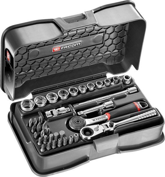 Facom Complete Doppenset 6-Kant 1/4'' En Access Met Ratels R.161-6P6HXPB