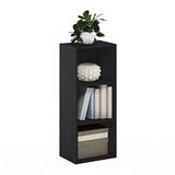 Furinno LUDER Boekenkast met 3 blokjes, open planken, boekenplank, zwart