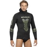 Salvimar Spearfishing, duikpak voor heren, zwart met inzetstukken, legergroen, XL