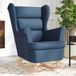 Maison Exclusive - Fauteuil à bascule, bleu, 74x90x102 cm, rembourré