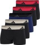 Adidas Sportswear Trunk (5PK) - Active Flex Cotton - Men's Underwear - 4x Black, 1x Blue