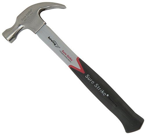 Estwing MRF16C Sure Strike Klauwhamer - 16 oz - Glasvezel Handvat - Zilver