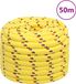vidaXL Boottouw 20 mm 50 m polypropyleen geel