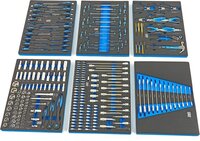 HBM 245 Delige Premium Gereedschapsvulling voor Gereedschapswagen - Blauw