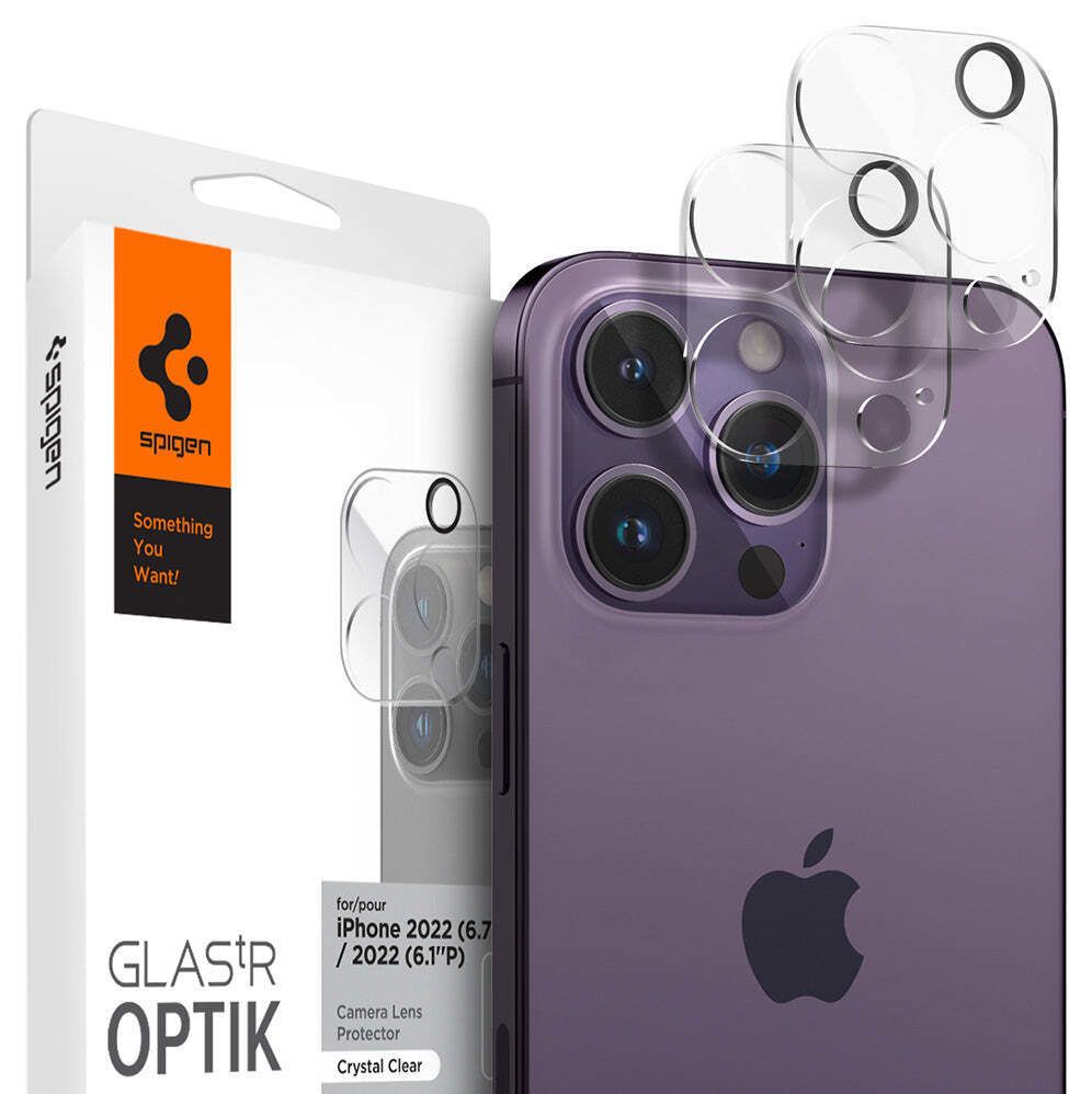 Spigen Camera Lens Protector for iPhone 14 Pro / 14 Pro Max - Tempered Glass - 2 Pack