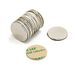 First4magnets F2015SA-4 zelfklevende 20 mm diameter x 1,5 mm N42 neodymium magneten trekken 2 kg (zuid) (4-pack), zilver, 25 x 10 x 3 cm, 4 stuks