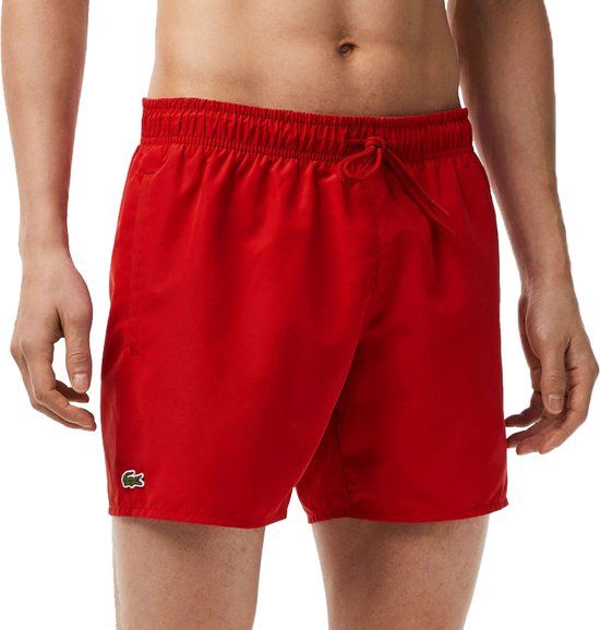 Lacoste Medium Cut Zwembroek Mannen - Rood - Maat XXL