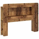 vidaXL Hoofdbordkast met opslag Oud hout Geconstrueerd hout