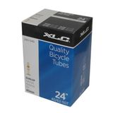 XLC Uniseks fietsbinnenband voor volwassenen 24 x 1,5/2,5 40/62-507 DV 40 mm VT-D24, zwart, één maat