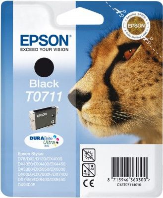 Epson T0711 Black Ink Cartridge - Original