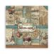 Stamperia Designpapierblok met patroon voor scrapbooks, albums, bullet journals en meer, zuurvrij, dubbelzijdig - knutselpapier, kleurrijk voor hobby's en als cadeau (Around the World) (20,3 x 20,3