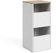 Vicco Badkamerkast Viktor, Wit/Artisanaal eiken, 40.2 x 88.2 cm met 2 deuren
