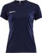 Craft Squad Jersey Solid SS Shirt Dames Sportshirt - Maat M - Vrouwen - blauw/wit