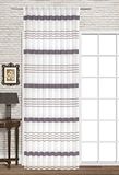 Startex decoratieve sjaal, polyester, wit/paars, 140 x 245 cm