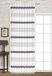 Startex decoratieve sjaal, polyester, wit/paars, 140 x 245 cm